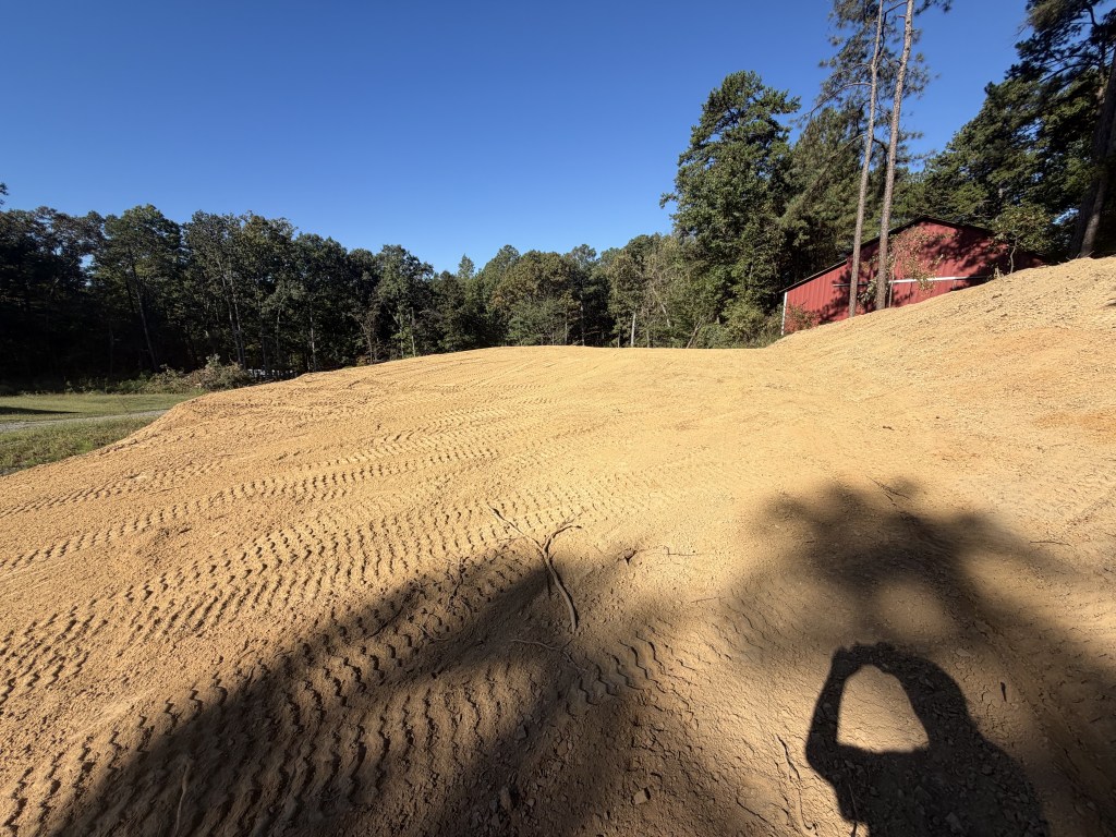 Cleared and graded property following site preparation.